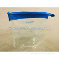 Heat sealed transparent TPU bag with fabric sewing on top
